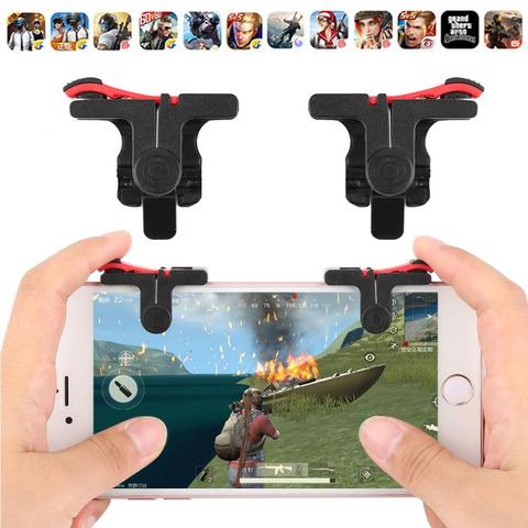 2 unids/lote PUBG móvil Gamepad del regulador del libre de fuego L1 R1 gatillo PUGB móvil teclados agarre L1R1 Joystick para IPhone teléfono Android ► Foto 1/6