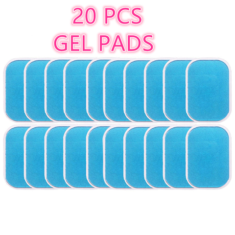 Almohadillas de Gel de repuesto para entrenador EMS, estimulador muscular Abdominal, Parche de Gel de masaje de repuesto, 10 pares (20 piezas) ► Foto 1/6