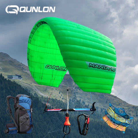 Cometa de alimentación de línea cuádruple profesional de 10m2, para paracaídas al aire libre, kitesurf, parapente con equipo volador para adultos ► Foto 1/6