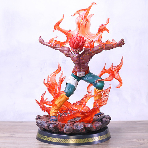 Estatua de Naruto Shippuden Might Guy de Ocho Puertas, juguete de figura de PVC en miniatura con luz LED, Vol.2 ► Foto 1/6