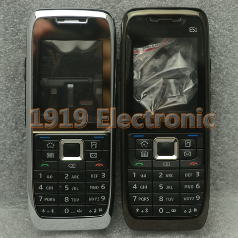 Funda de teléfono completa + teclado Inglés o ruso para Nokia E51 + herramientas, nueva ► Foto 1/1