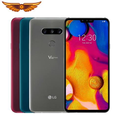 LG-teléfono inteligente V40 ThinQ V405UA V409N Original libre, 6,4 pulgadas, 4GB de RAM, 64GB de ROM, cámara Triple de 16.0mp, LTE, SIM única, reconocimiento de huella dactilar ► Foto 1/6