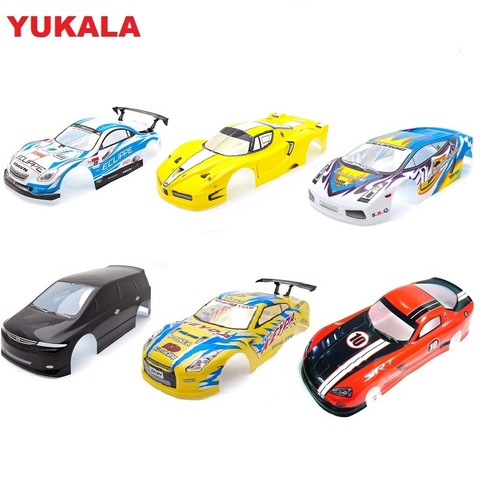 YUKALA-accesorios para coche de carreras teledirigido, 1 unidad, 35 modelos, 1:10 r/c, 1/10 rc Car body shell, 1/10 (190MM-195MM), múltiples opciones ► Foto 1/6