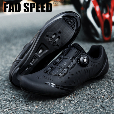 Zapatillas de Ciclismo SPD para hombre, calzado deportivo profesional ultraligero, con bloqueo automático, para Ciclismo de montaña ► Foto 1/6