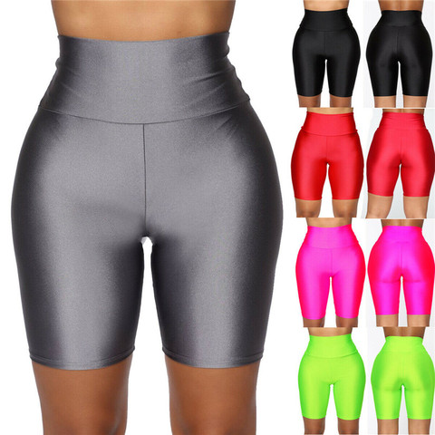 Las mujeres pantalones cortos de ciclismo bailando gimnasio Biker Slim deportes activos sólido Sexy Skinny 2022 nuevos pantalones cortos de verano básicos Stretch pantalones cortos ► Foto 1/6