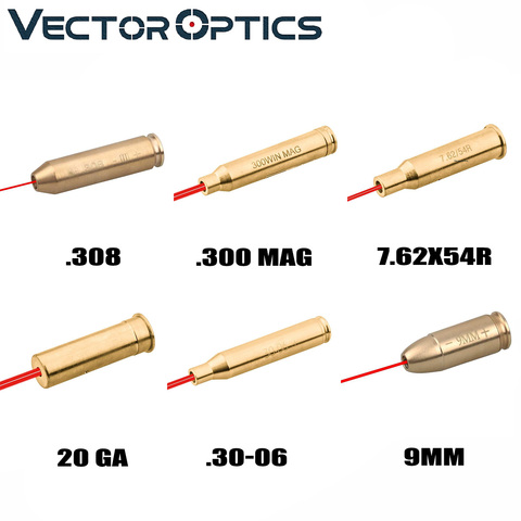 Vector Optics-mira de calibre láser roja, calibre de cartucho de calibre para ajuste de caza, 223, 7,62, 9MM, 308 ► Foto 1/6