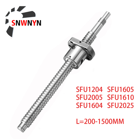 SFU1204 SFU1605 SFU2005 SFU1610 SFU1604 SFU2025 200, 250, 300, 350, 400, 450, 500, 550, 600, 800mm C7 de tornillo con un solo husillo de bolas ► Foto 1/6