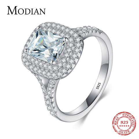 2016 calidad superior R & J marca de novia 100% sólida plata 925 anillo pastel boda bien anillos de la joyería para las mujeres ► Foto 1/6