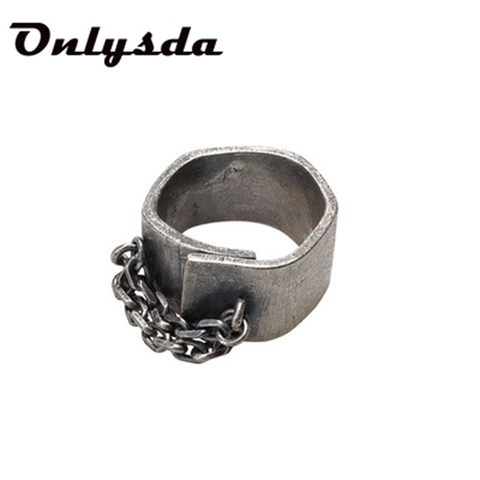 Anillo de compromiso y boda de acero inoxidable Punk para hombre y Mujer, diseñador Vintage, joyería de lujo, regalo, Anillos para Mujer OSR513 ► Foto 1/5