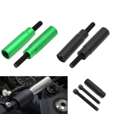 Adaptador de soporte de navegación para manillar, palanca de extensión para Kawasaki NINJA650 NINJA1000 Z1000SX NINJA 650 1000 H2SX GTR 1400, negro ► Foto 1/6