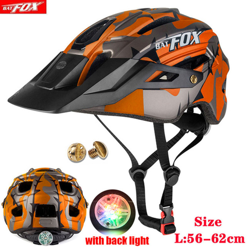 2022 nuevo casco de bicicleta Batfox para adultos hombres mujeres MTB bicicleta de montaña Ciclismo de Carretera DE SEGURIDAD deportes al aire libre casco de seguridad ► Foto 1/6