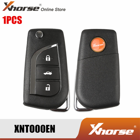 XHORSE XNTO00EN-llave remota Universal inalámbrica para Toyota, mando a distancia de 3 botones para herramienta de llave VVDI ► Foto 1/5