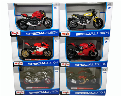 Maisto 1:18 Ducati 1199 Hypermotard 1098 codificador supersport 2017 S 848 monstruo 1200 Deacast de la motocicleta de la bicicleta en la calle ► Foto 1/5