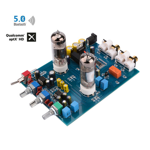 AIYIMA-preamplificador de tubo de Audio con Bluetooth 5,0, preamplificador NE5532 triple ECUALIZADOR DE bajo APTX QCC3008 preamplificador 6J5 Bile ► Foto 1/6