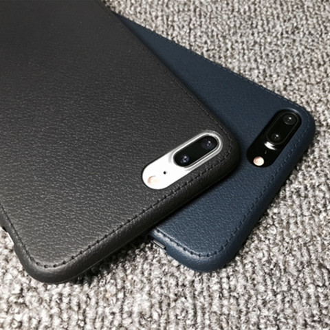 Fundas de teléfono con patrón de cuero a la moda para iPhone 11 Pro Max Xs X XR, fundas 5 5S SE 2022 6 6S 7 8 Plus, fundas de silicona suave de TPU ► Foto 1/6