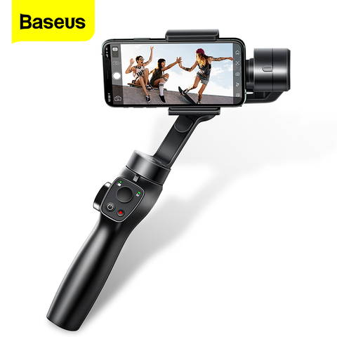Baseus 3 ejes cardán mano estabilizador Smartphone palo de Selfie para iPhone 11 Pro Max Samsung Xiaomi Vlog teléfono móvil Gimbals ► Foto 1/6