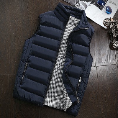 Chaleco de algodón para hombre, chaqueta sin mangas de Color sólido, informal, de talla grande 5XL, otoño e invierno, novedad de 2022 ► Foto 1/5