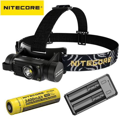 Original Nitecore HC60 faro 1000 lúmenes CREE XM-L2 U2 LED USB recargable con 3400mAh 18650 batería EDC linterna ► Foto 1/6