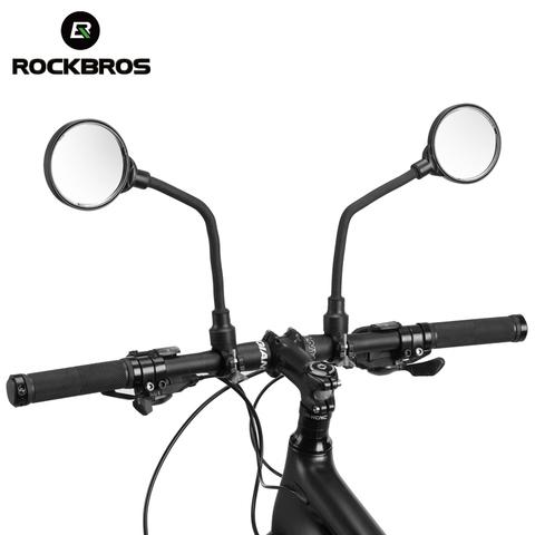 ROCKBROS-Espejo para bicicleta ajustable 360 °, HD, superficie de acrílico, accesorios para Moto eléctrica, ciclomotor, espejo retrovisor para bicicleta ► Foto 1/6