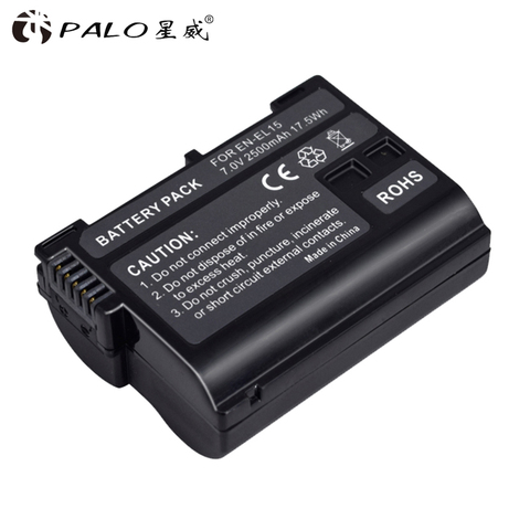 Alta calidad 2500 mAh EN-EL15 ENEL15 es EL15 decodificado de batería de la cámara para Nikon DSLR D600 D610 D800 D800E D810 D7000 d7100 D7200 V1 ► Foto 1/6