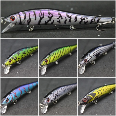 WLure 14g 12 cm 2 cuentas de transferencia de peso 2 cuentas en la cabeza para Twitch fácil mucho de pequeño Wobble se hunde Minnow Señuelos de Pesca M262S ► Foto 1/6