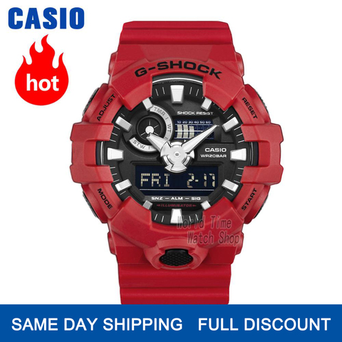 Reloj Casio G-SHOCK de los hombres de cuarzo reloj deportivo fresca cómoda correa de resina impermeable g shock reloj GA-700 ► Foto 1/6