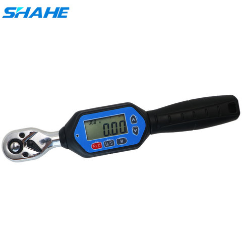 SHAHE-Mini llave dinamométrica Digital, 1/4, 3/8, 1/2, profesional, ajustable, herramientas manuales digitales ► Foto 1/6