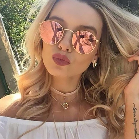 RMM-gafas de sol redondas para hombre y mujer, anteojos de sol con montura pequeña clásica, de marca de diseñador, con espejo de aleación, Estilo Vintage, Envío Gratis, 2022 ► Foto 1/6