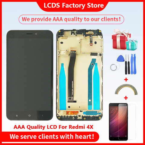 Pantalla LCD de calidad AAA de 5,0 pulgadas para Xiaomi Redmi 4X, con Marco, 1280x720 ► Foto 1/6