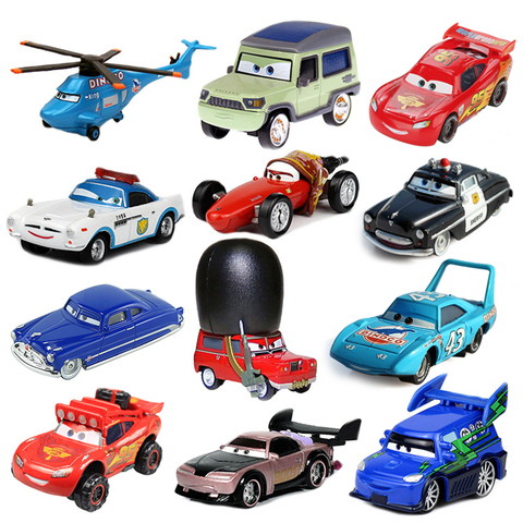 Disney-Coche de juguete Pixar 3 para niños, Rayo McQueen, Jackson Storm  Ramirez, 1:55, aleación de Metal fundido a presión