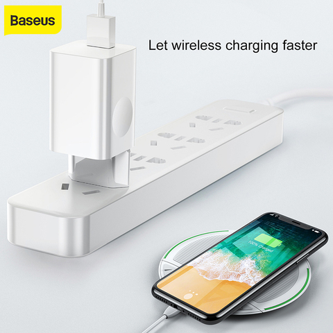 Baseus-cargador USB Universal de 36W y 3A, adaptador de viaje/cargador de pared, carga rápida, cargador USB para teléfono móvil inteligente, enchufe europeo ► Foto 1/6