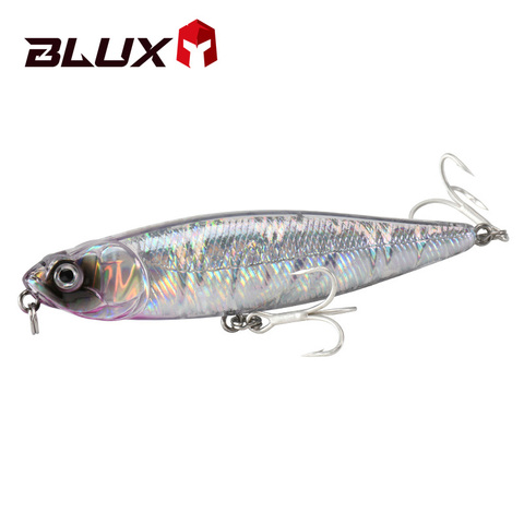 BLUX-señuelo de pesca de superficie WTD, cebo duro de agua salada Artificial, andador de lubina de plástico, 87mm, 9g ► Foto 1/6