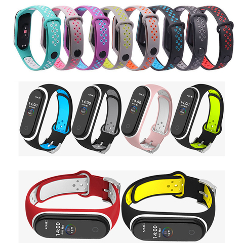 Correa de silicona para Xiaomi Mi Band 4, 3 y 5, repuesto de pulsera ► Foto 1/6