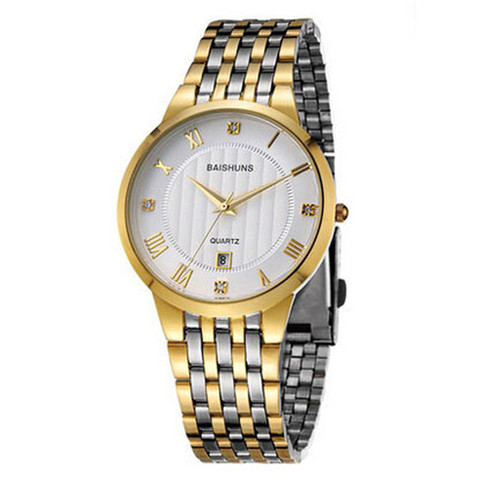 2022 gran oferta relojes hombres reloj de acero inoxidable relojes para hombre marca de lujo reloj de oro hombres reloj hombre horloge mannen ► Foto 1/6