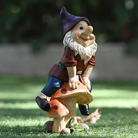 Decoración creativa de dibujos animados para el hogar, artesanías de hadas para jardín, paisaje de jardín, elfo, patio de resina, accesorios modernos ► Foto 1/5