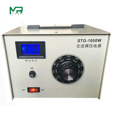 Convertidor de voltaje de STG-1000VA, pantalla digital monofásica, 0-300V, contacto, STG-1000W de transformador ajustable automático ► Foto 1/5