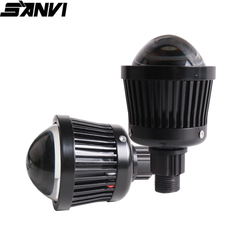 SANVI 2 uds K3 4300k 25W coche lentes de proyector LED faro H7 9005 9006 H11 Luz De Carretera foco de luz de la luz de niebla de la luz del coche DIY ► Foto 1/6