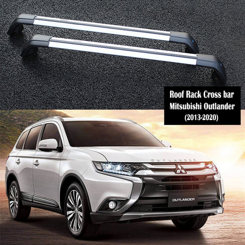 De aluminio de portaequipajes de aleación para Mitsubishi Outlander 2013-2022 rieles Bar equipaje compañía bares top Cross bar riel para bastidores cajas ► Foto 1/6