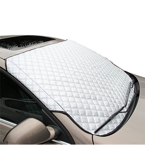 Cubierta de parabrisas de invierno para coche, cubiertas delanteras para parabrisas, antinieve, protección contra el hielo, Protector contra el polvo, esterilla solar térmica ► Foto 1/6