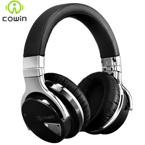 Cowin-auriculares inalámbricos E7 ANC con bluetooth, cascos con cancelación activa de ruido sobre la oreja, graves profundos ► Foto 1/6