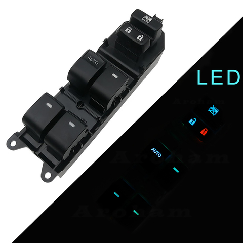 Coche elevador de ventana interruptor de Control maestro de la energía eléctrica para Toyota RAV4/Camry/corola/Yaris/Highlander/Vios 2006-2013 ► Foto 1/6