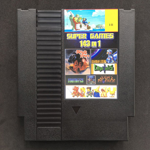 Tarjeta de juego 143 en 1, los mejores videojuegos de todos los tiempos, ahorro de batería, Contra/Earthbound/Megaman 123456, 72 pines, 8 bits ► Foto 1/1