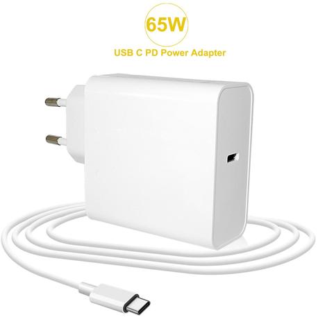 65W USB tipo C PD portátil cargador adaptador para Macbook Asus Lenovo ThinkPad 20V 3.25A 15V 3A 9V 9V 3A 12V 3A 5V 2A adaptador de alimentación de CA ► Foto 1/6