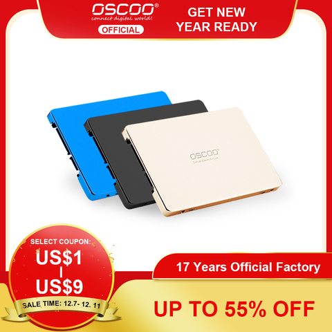 OSCOO-disco duro de estado sólido interno SATA2 SATA3 SSD 2,5 GB 512GB 480GB 960GB con MLC nand flash original ► Foto 1/6