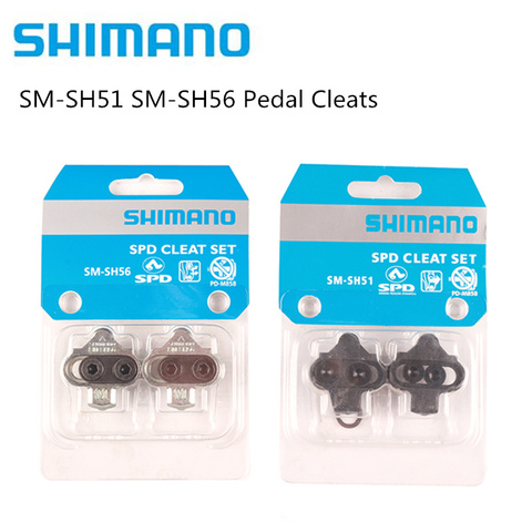 SHIMANO-tacos de Pedal SPD SM SH51 SH56 para bicicleta de montaña, platos flotantes, SH51, SH56, M520, M540, M8000, M8020, Original, Shimano ► Foto 1/5