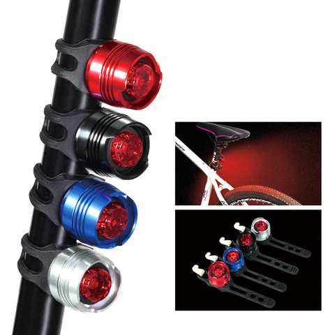 LED impermeable bicicleta ciclismo parte delantera trasera casco rojo Flash luces seguridad advertencia lámpara ciclismo seguridad precaución Luz ► Foto 1/6