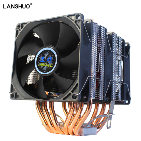 LGA X79 Intel Amd CPU enfriador de CPU RGB procesador disipador de calor 4PIN enfriamiento por ventilador de CPU 90mm4 Heatpipe radiador para 775, 1151, 1366, 1356 Am3 Am4 ► Foto 1/6