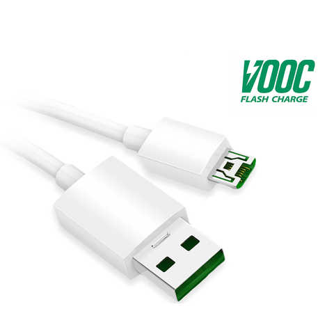 Original Micro USB Cable para OPPO VOOC Flash Cable de cargador 5V 4A 7 Pin de carga cordón Micro USB de Cable de carga rápida de Cable ► Foto 1/6