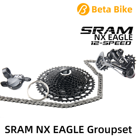 SRAM NX EAGLE-Cadena de cambio de marchas para bicicleta de montaña, gatillo cambiador de cadena de cambio de marchas trasera, juego de cassettes 1x12 12 velocidades 11-50T, 4 kits ► Foto 1/6