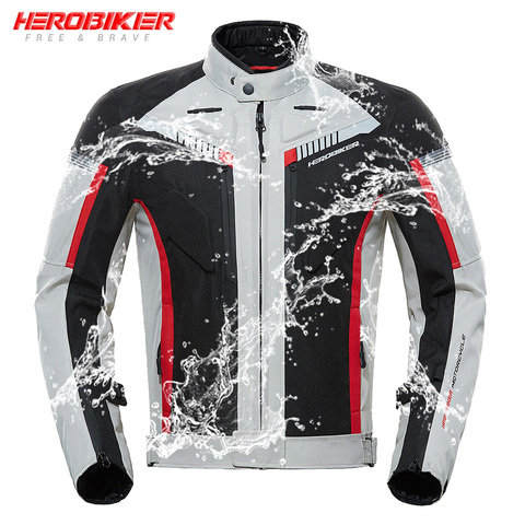 HEROBIKER-Chaqueta de motocicleta impermeable, a prueba de viento, ropa de carreras, equipo de protección, otoño e invierno, nueva ► Foto 1/6